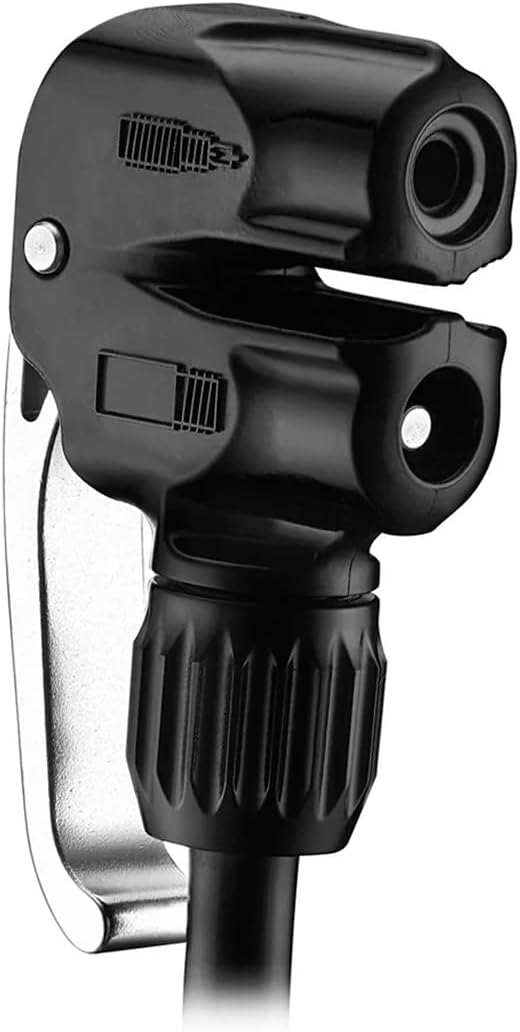 LEZYNE Sport Floor Drive 3.5 High Pressure Bicycle Floor Pump with 3.5" Analog Gauge - Durable 220 PSI Tire Air Pump for Road/Track Bikes - Fits Presta/Schrader Valve - ABS-1 Pro Chuck or Dual Valve