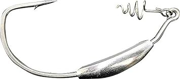 Hayabusa EC952-3/0-1/16 WRM958WT Wide Gap Weighted Hook with Screw Lock, Size: 3/0-1/16oz, Fluorine NRB Coat, 3 per Pack