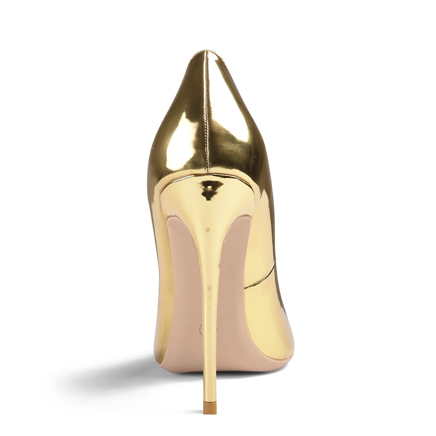 Zhabtuc Mujer Zapatos de Tacón 12 CM Sexy Stilettos con Punta Aguda Cerrada Tacón de Aguja para Fiestas, Bodas