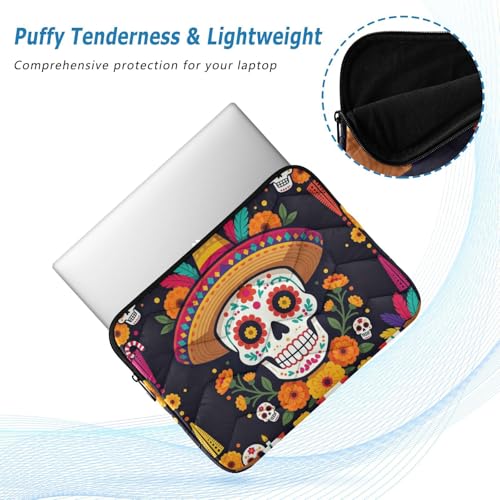 Funda para portátil 15-16 pulgadas con diseño Sugar Skull miniatura 5