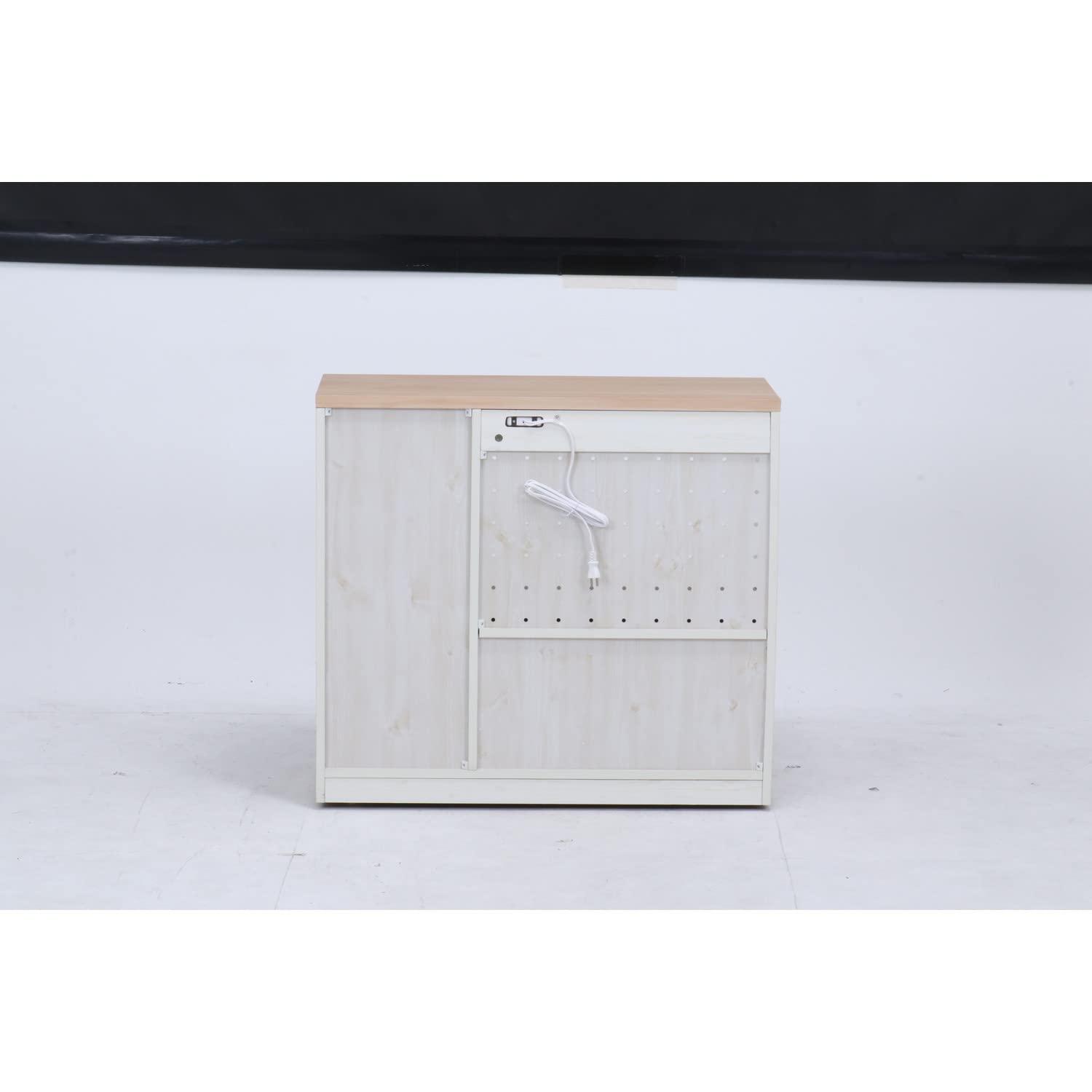 Amazon｜不二貿易 キッチンカウンター 食器棚 幅90.5×奥行39.5~41×高さ