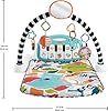 Fisher-Price Baby Playmat Glow and Grow Kick & Play Piano Gym, Blue Musical Learning Toy with Developmental Activities for Newborns 0+ Months #4