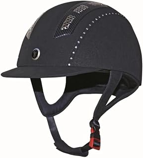 Gatehouse Chelsea Air Flow Pro Suedette Crystal Riding Hat Black - Lightweight -