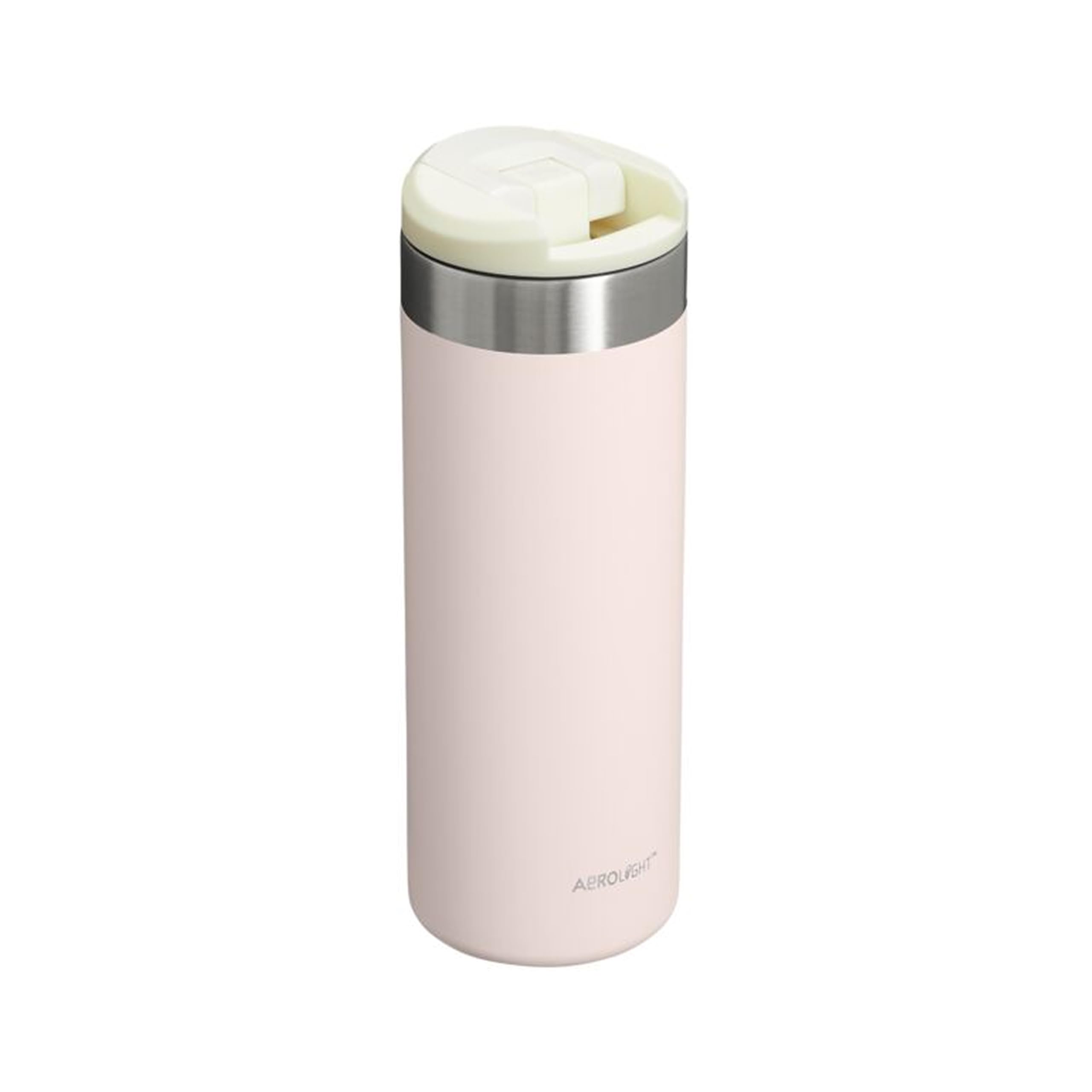 Stanley Aerolight Transit Mug Isotherme Café 0.47L - 6 Heures Chaud - 8 Heures Froid - Couvercle Étanche et Blocable - Thermos - Lavable au Lave-Vaisselle - Rose Quartz