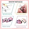 Pounchi Cute Anime Lanyard (2 Pcs) with Cute ID Badge Holder for Keys Wallet, Anime Lanyards for School Office Party Supplies Teens - Image 3