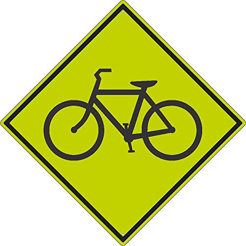 Panneau de croisement de vélo NMC TM183DG à haute visibilité et durable