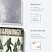 Warning Metal Tin Sign, Vintage Retro Funny Metal Sign for Indoor&Outdoor, Camper, Yard, Forest, Please Do Not Feed The Sasquatch, 12x8 Inches Gift for Family Friend, Sasquatch lover