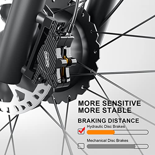 Zeegr Smlro Ebikes For Adults, 26" X 4" Fat Tire Electric Bike For Adults,Dual Motor Awd 2000 Watt 48V 22.4Ah 35Mph Adult Ebike Long Range 40-60 Miles With Hydraulic Disc Brakes(Black) #TOP5