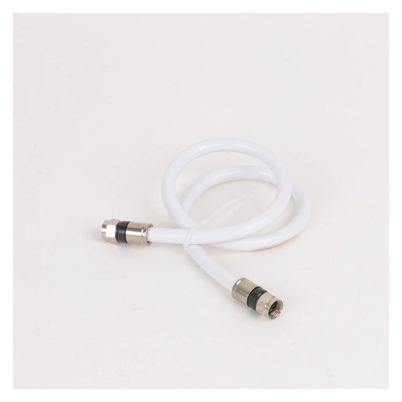Cable coaxial DH RG6 de Cobre Macizo con Doble blindaje, Conector F Macho, for Audio, vídeo, TV, Cable Digital, Antena, Internet.(Nero,30M)