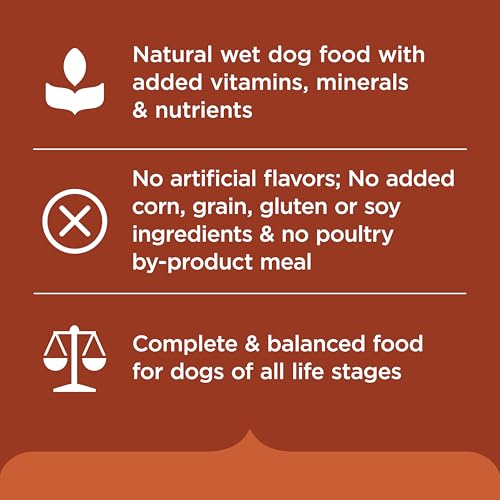 Nutrish Rachael Ray Wet Dog Food, Hearty Beef Stew with Potatoes, Carrots & Peas Recipe, 8 oz. Tub (Pack of 8)