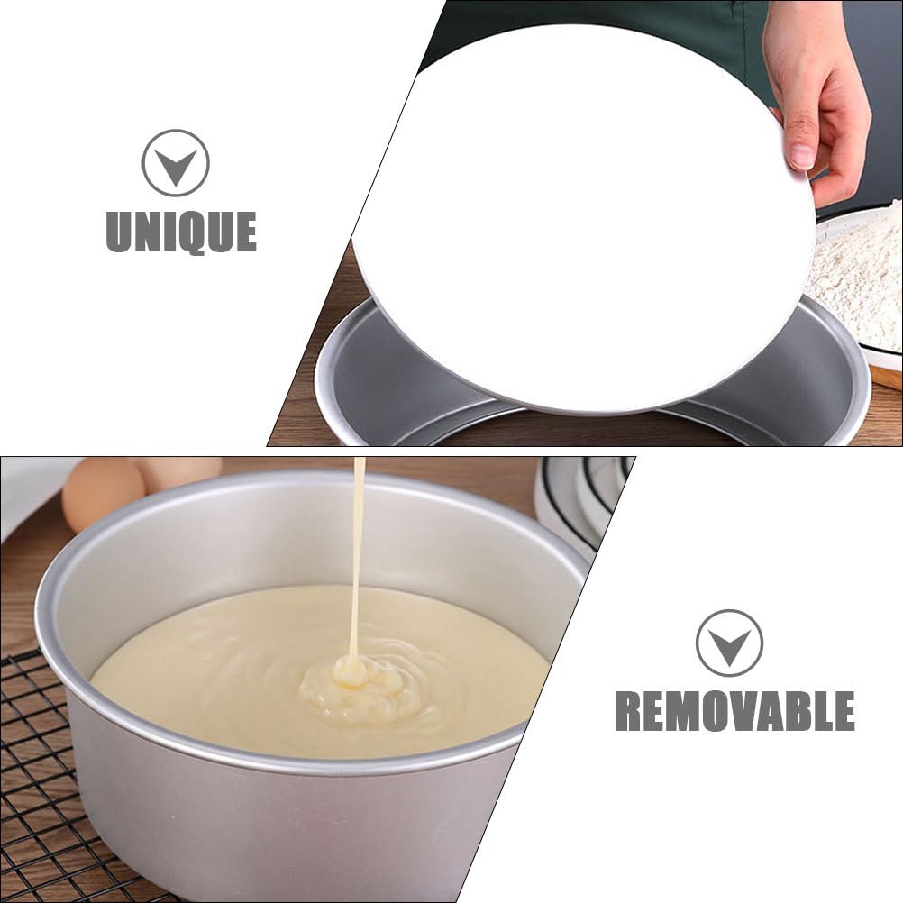 IMIKEYA Kuchenform 22cm Angel Food Cake Backform aus Aluminiumlegierung Round Cake Pan mit Abnehmbarem Boden Chiffon Kuchen Backform Donut für Backen
