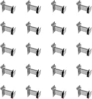 Vista 1 de 20 PCS 3" SLATWALL HANGRAIL Soporte de 1-3/4" X 1/2" Rectangular Tube-Chrome