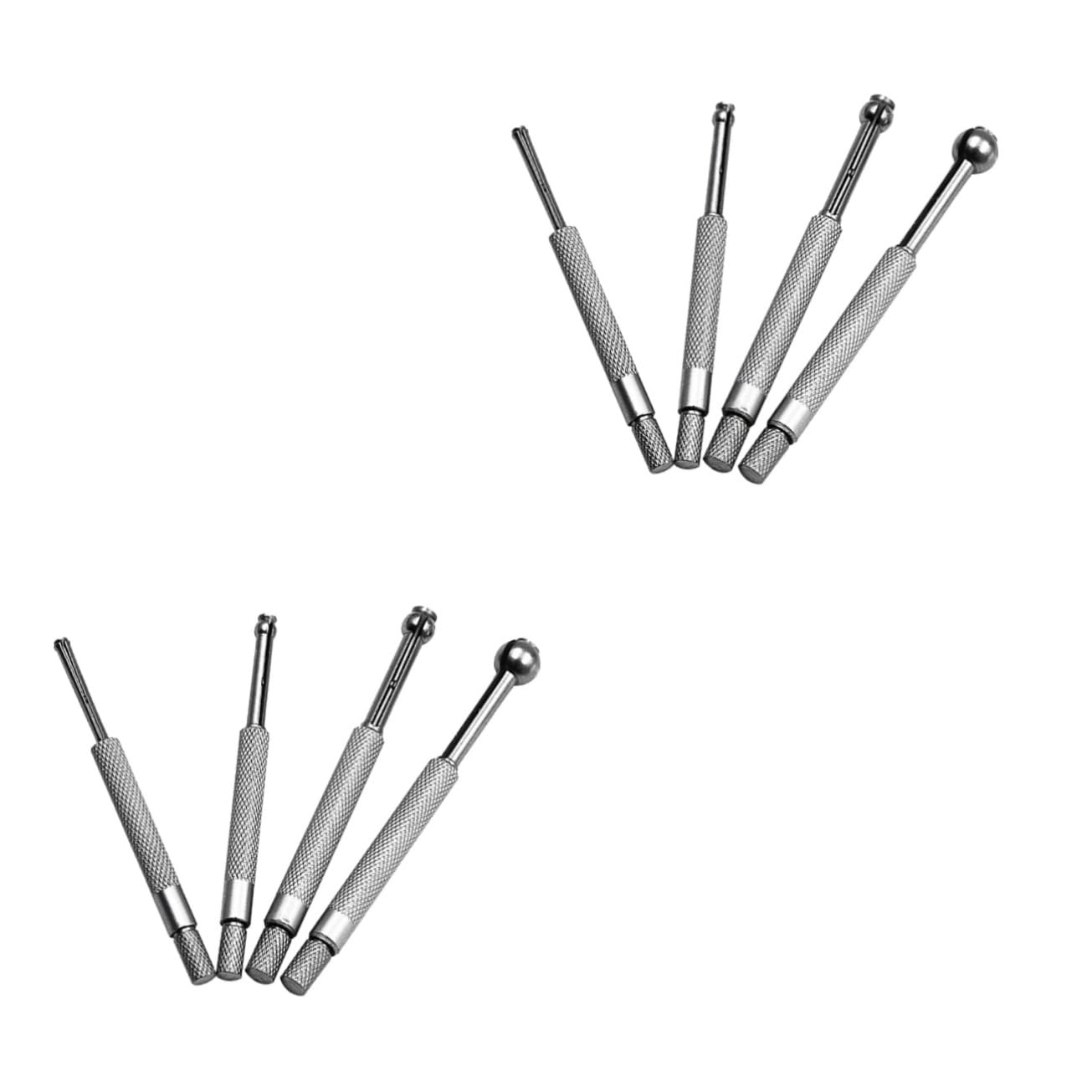 NAMOARLY 2 Sets Inside Gauge Telescopic Inside Hole Gage Steel Gauge Tool Inner Hole Gage Telescoping Bore Gauge Cylinder Gage Internal Gauge Measuring Gauge Manual Measure Tool Silver