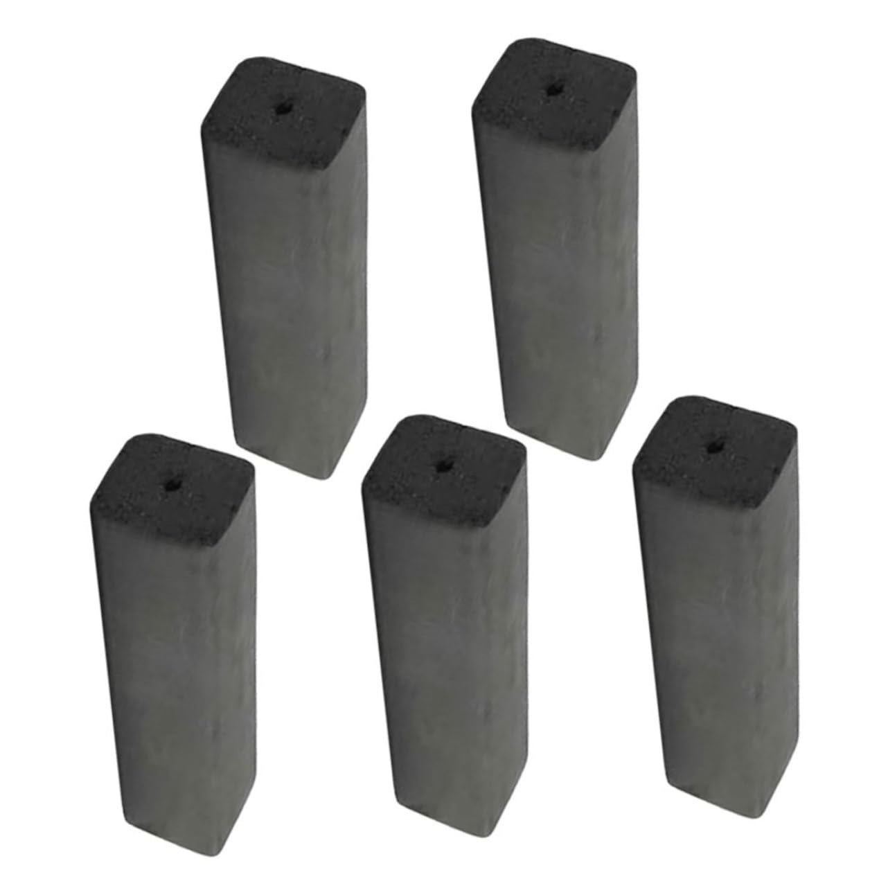 HANABASS Bambú Carbón 5 Piezas Negro Vegetal para Barbacoa