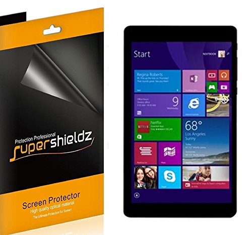 Supershieldz (3 Pack) Designed for Nextbook 8 inch Quad Core Windows 8.1 Tablet (NXW8QC16G) Screen Protector, High Definition Clear Shield (PET)