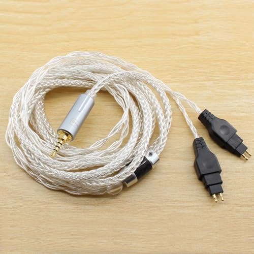 Cable de audio de repuesto equilibrado de 2,5 mm compatible con Sennheiser HD600 2