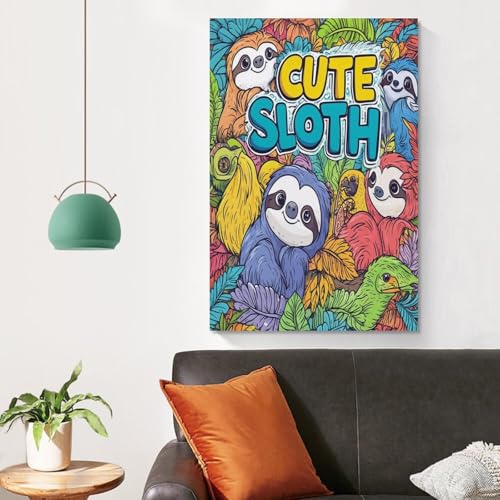 Cuadros decoracion perezoso para transformar tu dormitorio en un oasis de paz 4
