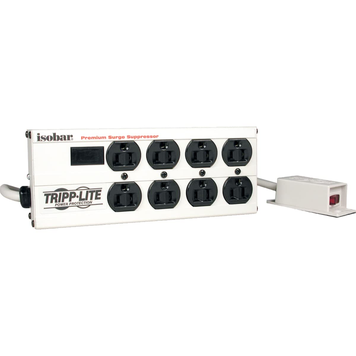 Tripp Lite Isobar Ultra Surge 9'' Remote On/Off Switch 8 outlet 12' Cord 3840 Joules Model IB8RM