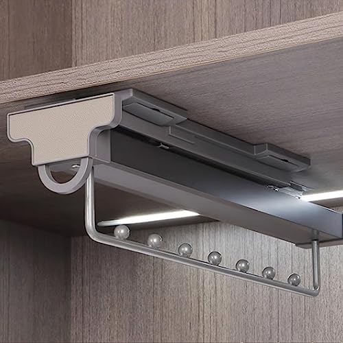Tringle à vêtements coulissante double piste robuste capacité 40 kg