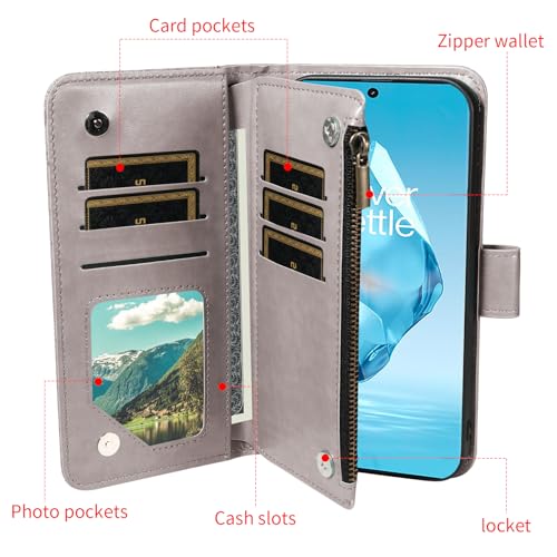 Coque Oneplus 12R anti-rayures étui gris robuste Asuwish - 3