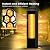 COSTWAY Outdoor Patio Heater, 1200W Freestanding Double-Sided Electric Infrared Heater w/Tip-Over Protection & Silent Heating, IP65 Waterproof Portable Heaters with Handle for Outdoor Patio Porch