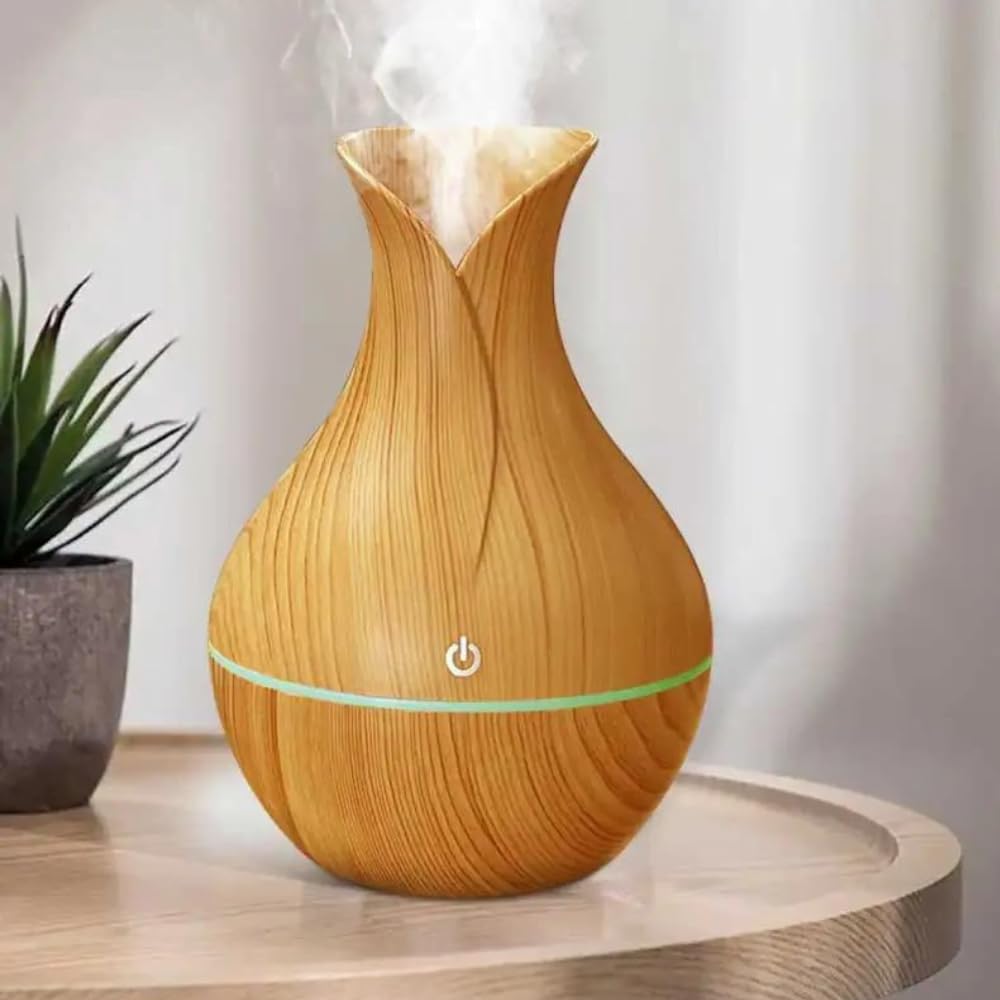 COEUS® Room Air Freshener | Humidifier with LED Night Light | Air Purifier | Diffuser (200 ml) (Pack of 1, Wooden)-image-20