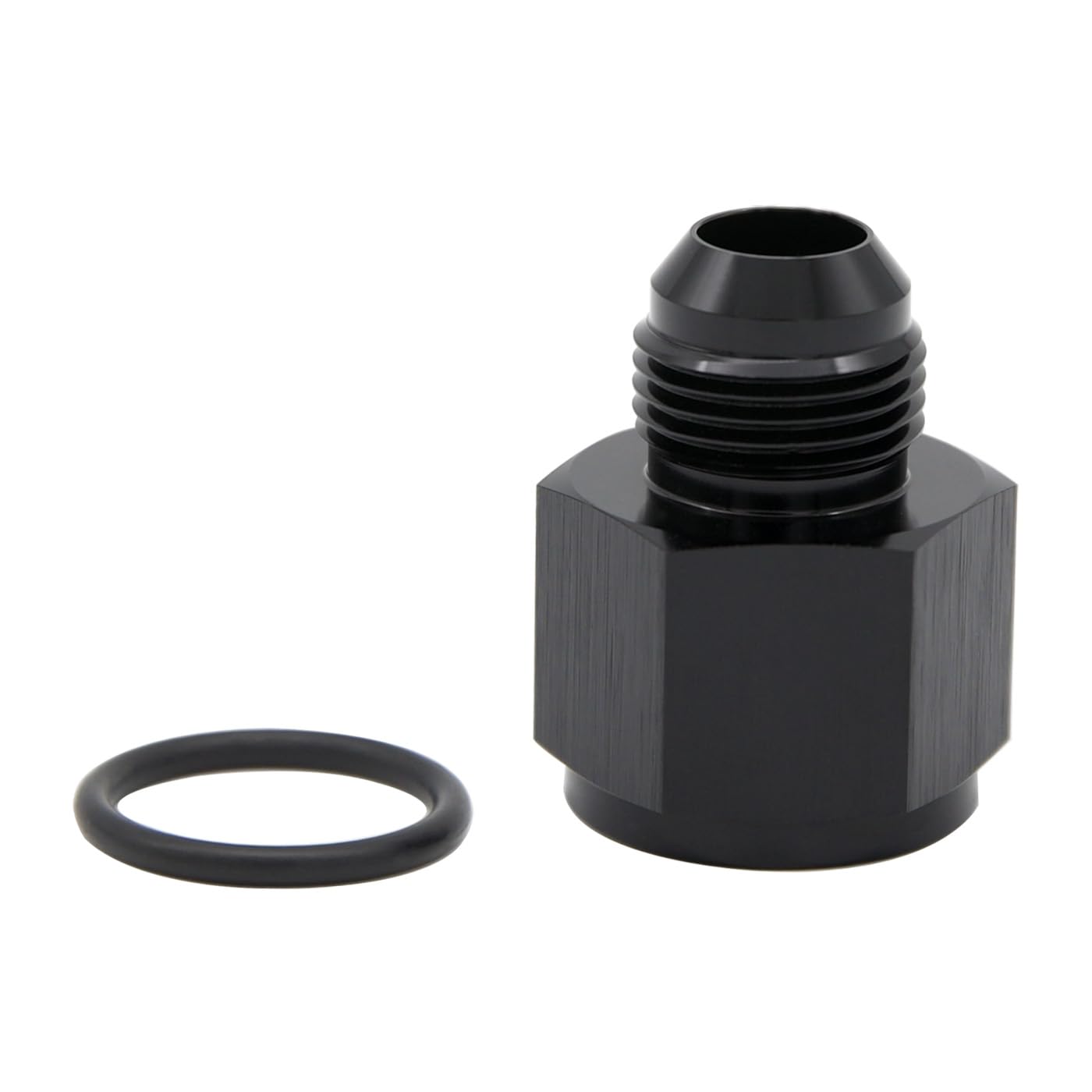 10AN Female to 8AN Male Flare Reducer Adapter Fitting Connector Aluminum Black