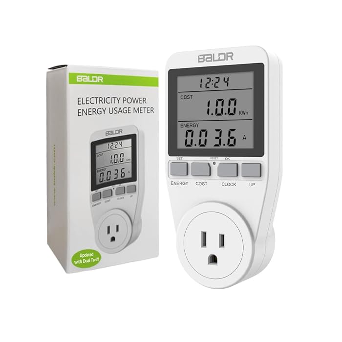 Buy BALDR U.S. Electricity Usage Monitor for Home Kilowatt Meter