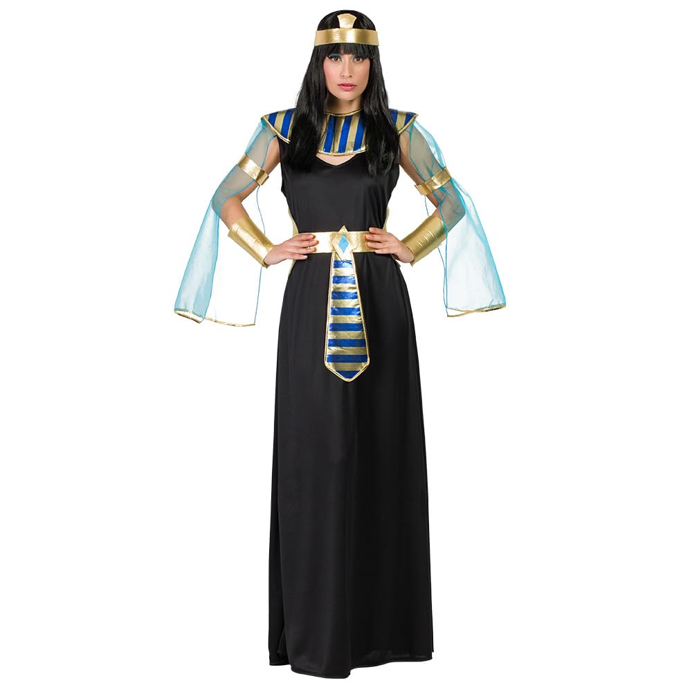 Boland - Egyptian Goddess Costume 8 Pieces Fancy Dress Costume for Theme Party and Carnival Queen Costume Set