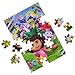 Spin Master Games 3-in-1 Panoramic Dora Puzzle, 24 & 48 Pieces, Kids Puzzle, Screenless STEM Activity, Kids Toys for Girls & Boys, for Ages 4 & Up