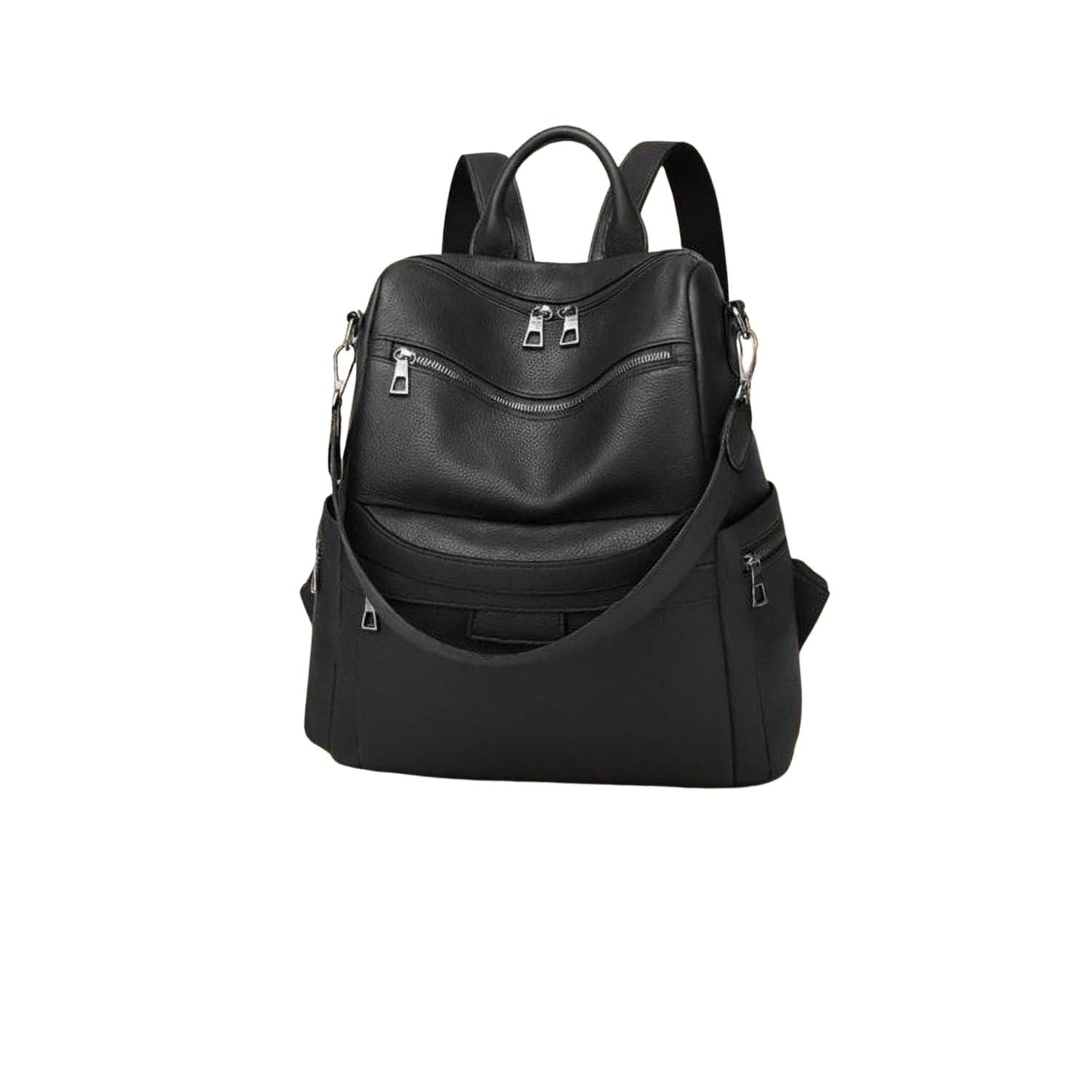 jaisom Stylish Women's Fashion Backpack Purses Multipurpose Design Handbags and Shoulder Bag (BUZZ BLACK.,_BZ)-picture-26