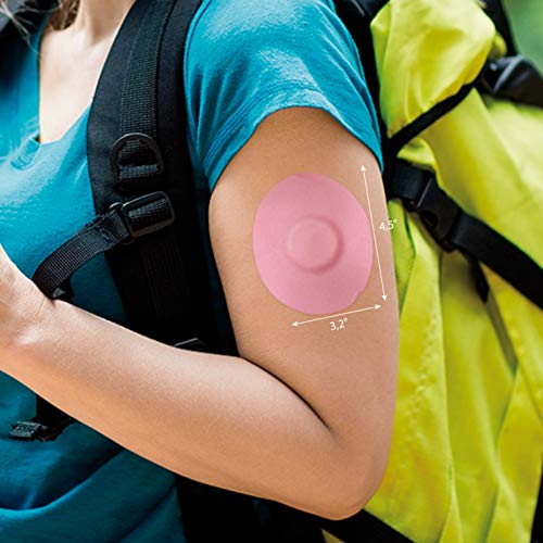 Fixic Adhesive Patches 25 Pack for Enlite - Guardian – Freestyle Libre – Best Fixation - Pre Cut - Pink Color - Without Hole - Thumbnail 3