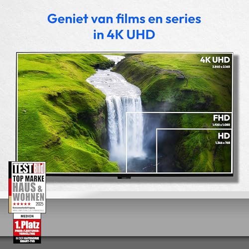 MEDION 138,8 cm (55") OLED TV (TiVo, Smart-TV, Dolby Vision HDR, subwoofer, MEMC, Micro Dimming, TiVo-portaal, Prime Video, Disney+, Dolby Atmos, PVR, Bluetooth, MD 855901) - Afbeelding 3