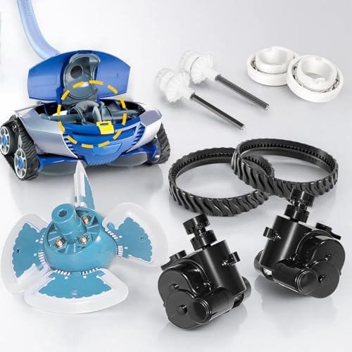 Replacement Tune-Up Kit Fit for Zodiac MX8/MX8EL Pool Cleaners Includes High-Durability Drive Shafts Tracks Bearings & Control Devices R0525100 R0526100 R0527000 R0524700 R0524800 R0524900