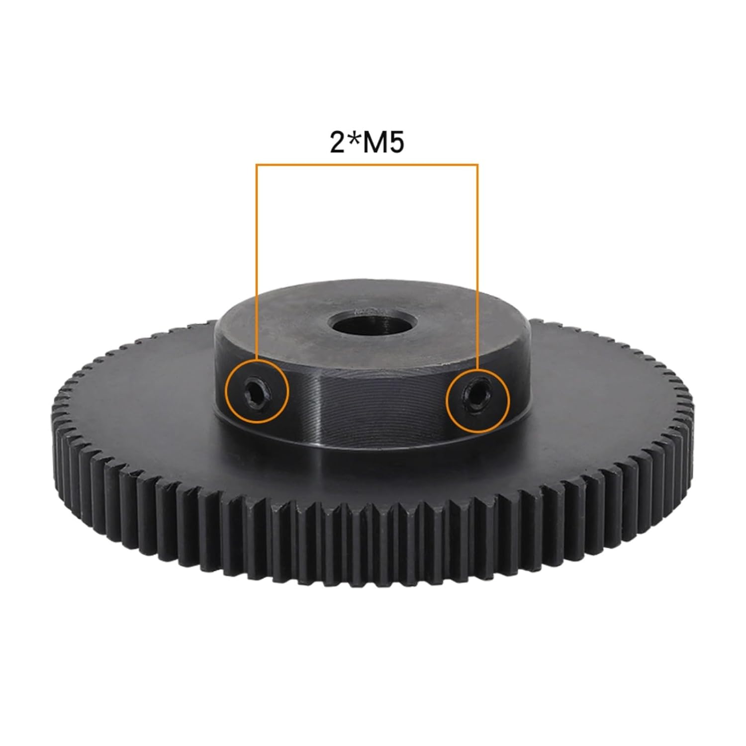 1Pcs Motor Gear 1M-80T/90T/100T/110Teeth SC45#Carbon Steel High Frequency Quenching Teeth Gear Wheel Bore Size 8/10/12mm(10 mm,1M100T)