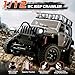 ARRIS 1/12 RC Crawler, MN-128 RC Rock Crawler 4x4 4WD RC Jeep Truck, 2.4GHz Remote Control Off Road Car with LED Lights for Adults, Hobby Grade RTF Toy Vehicle Gifts