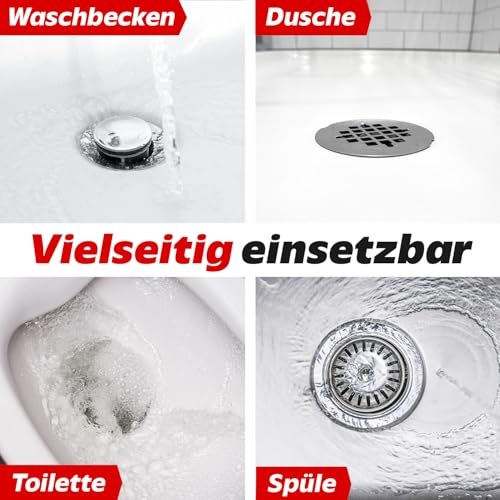 PRINOX Abflussreiniger 1000ml EXTRA STARK - Profi Rohrreiniger löst Haare, Essensreste & schwerste Verstopfungen - Rohrfrei gegen hartnäckige Verstopfungen & üble Gerüche - Biologisch abbaubar