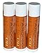 Cali Baronessa Tarocco Sicilian Red Orange Nourishing Lip Balm - Repairs and Nourishes Lips - 0.15 Ounce Each, Pack of 3