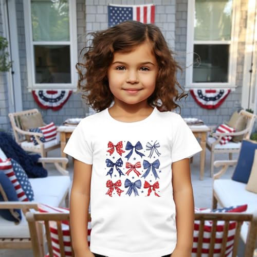 Image of 4th of July Shirts Toddler Boys Girls American Flag USA T-Shirt Kids Patriotic Tee Tops