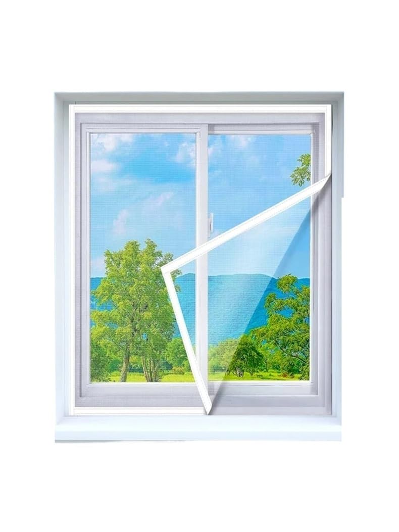1pc Width 110/115/120cm White Mosquito Nets For Window Anti-mosquito Screens Mesh Anti Insect Air Tulle Invisible Fiberglass Mosquitoes(Width 115cm,High 105cm)