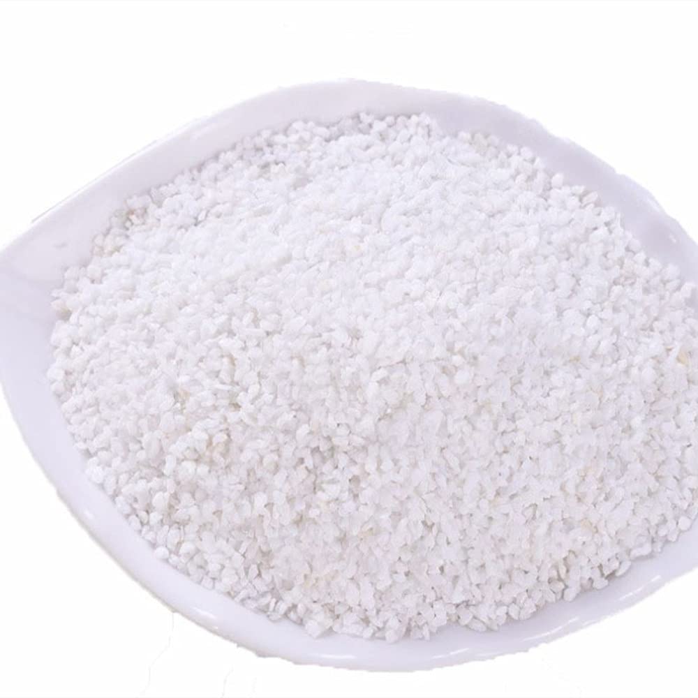 Hewnda Gorgeous Aquarium Decorated with Aquarium Decorations Glass Beads Aquarium, 1 Pound of Enough Decorative Gravel Rock Gravel Pebbles gem (White Sand Stone)