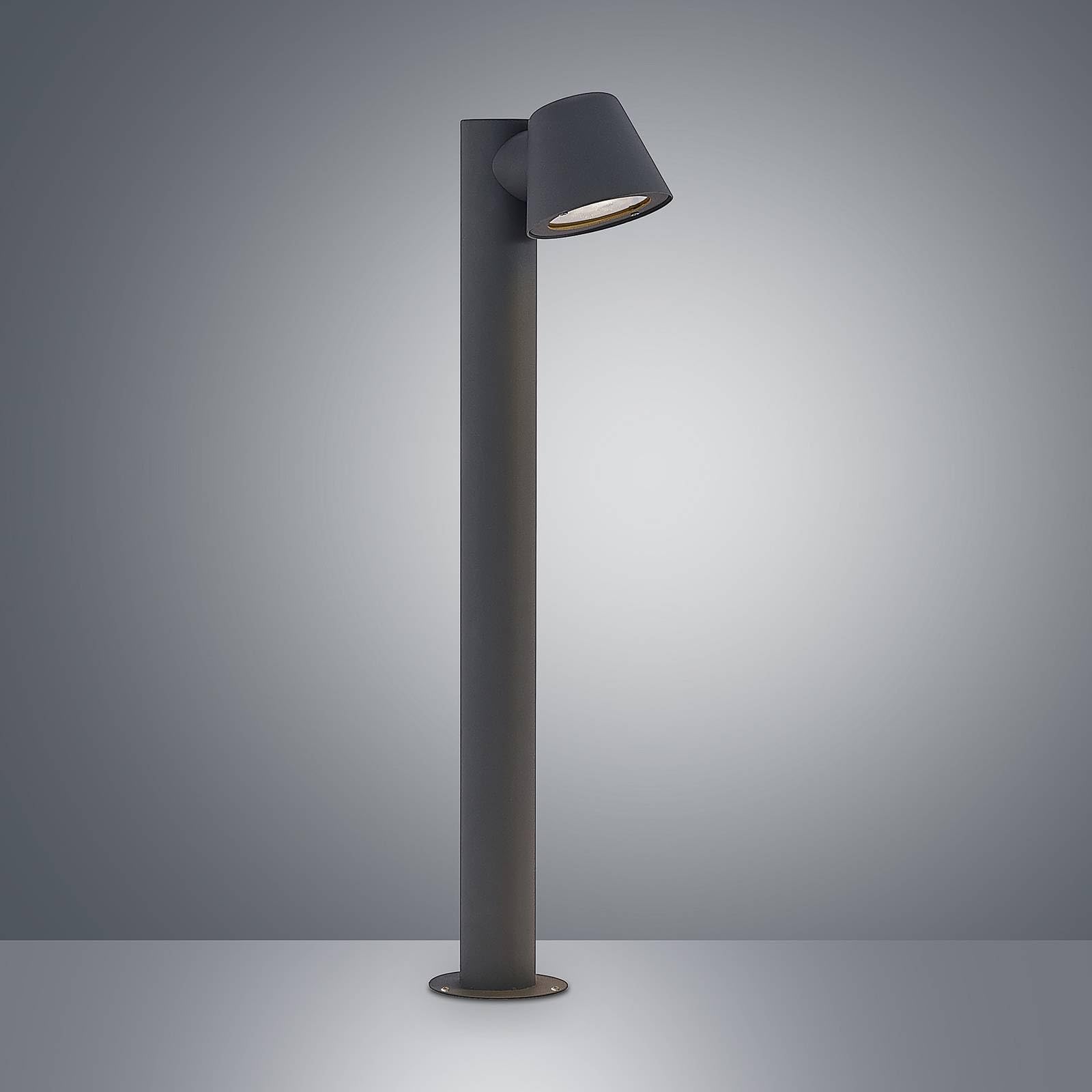 Lindby Lampada da esterni dimmerabile (Moderno) colore Nero, in Metallo lampioncino paletto luminoso lampada viale lampione