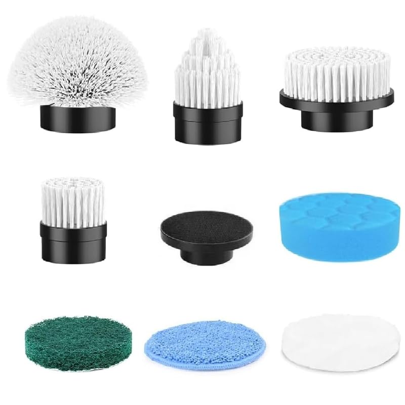 Electric Spin Scrubber Replacement Brush Heads 8 Pcs Set for Bathroom Kitchen and Home Suitable for Swyprrix SD-CTB01