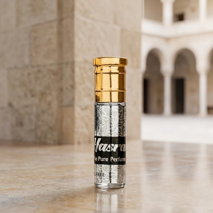 Hasrat Attar 6ml | Premium Long-Lasting Unisex Perfume Oil | Exotic Floral & Woody Fragrance | Alcohol-Free Roll-On Attar for Men & Women Luxurious Everyday Wear & Perfect Gifting