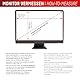 Displex PRIVACY SAFE Magnetischer 2-Wege Blickschutzfilter, magnetische Befestigung, abnehmbar, Anti-Reflex- & glänzende Blickschutzfolie (PRIVACY SAFE 24’’ (16:10))