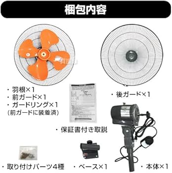 Amazon.co.jp: ナカトミ 45cm 壁掛け 工場扇 HZW-45P : 産業・研究開発用品