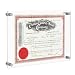 NIUBEE 8.5x11 Clear Acrylic Wall Mount Floating Picture Frame A4 Letter Size Photo for Document Certificate Sign Display -Double Panel (Full Frame is 9.4x13.4 inch)