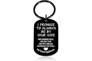 Stainless Steel Engraved Keychain with Humorous Marriage Symbol: A Perfect Gift to Your Beloved Husband