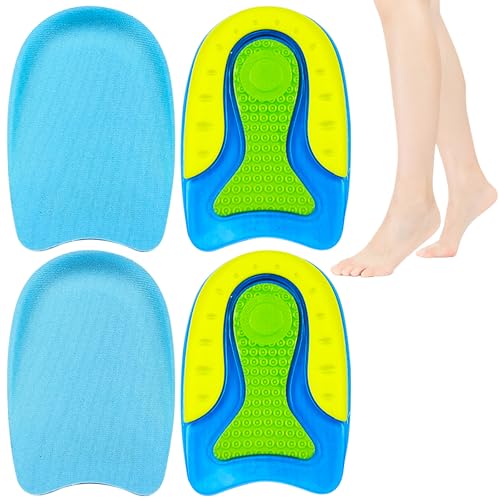 Galenecx 2 Pezzi Solette Per Tallone, Plantari per Tallonite in Gel, solette per Sperone Calcaneare, Tendine d'Achille Plantari per Tallonite, per Fascite Plantare, Spina Calcaneare, la Tendinite
