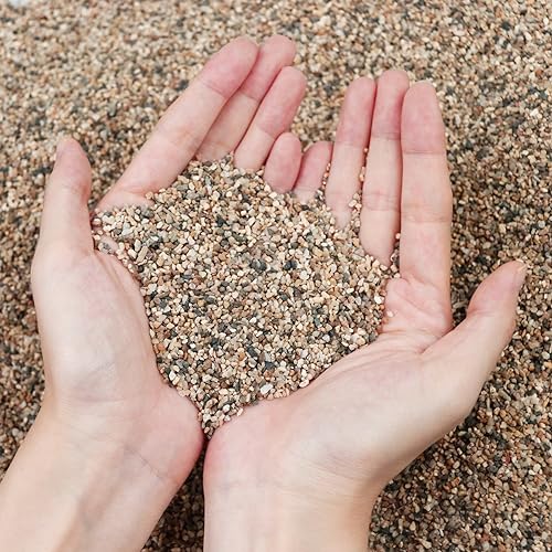 Image of Silica Gravel, Multi-Purpose Mixed Silica Sand for Fire Pits, Aquariums and Landscaping, 5LB Medium